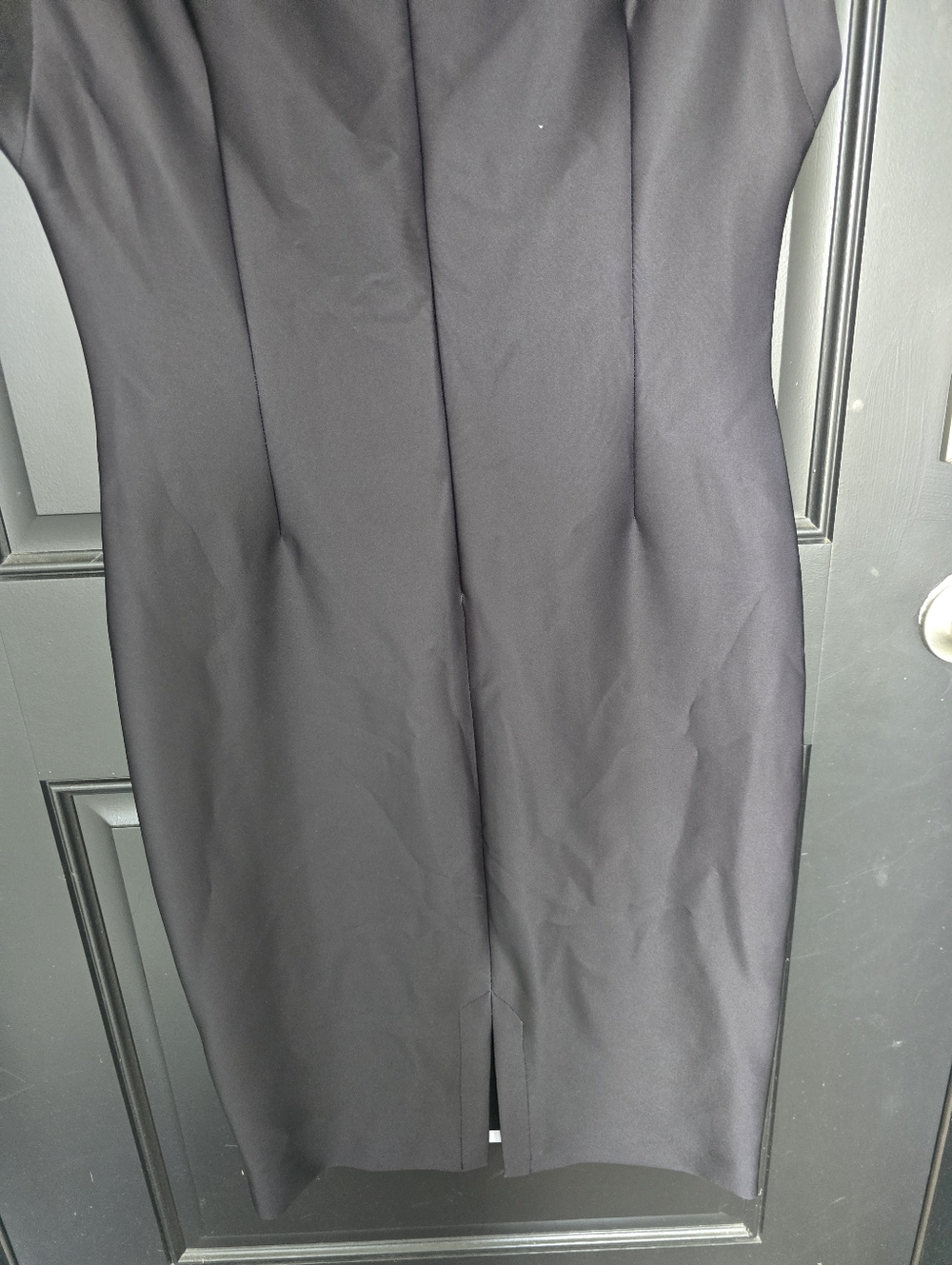 Donna Karan Black White Abstract Print Sheath Dress Sz 2 Sleeveless NWT Cocktail - Picture 10 of 10